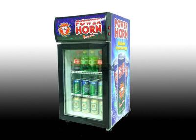 China 50L counter beverage small table top fridge with glass door for Convenient Store for sale