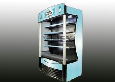 China _ Open air cooler display fridge R404a Gas digital control with LED display zu verkaufen