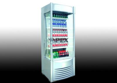 China 700mm width Open Air Beverage Drinks Open Display Fridge with Automatic Defrost for sale