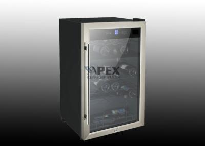 China Dual Zone Full mirro glass door Wine Cooler / table top fridges for sale