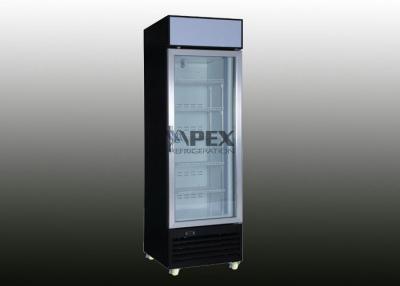 China 300L Vertical Single Glass door Upright Display Freezer with Aluminum door frame for ice cream for sale