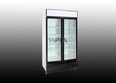 China Swing Two Door Beverage Display Fridge, Graphics for Advertisement and Promotional Purposes for sale