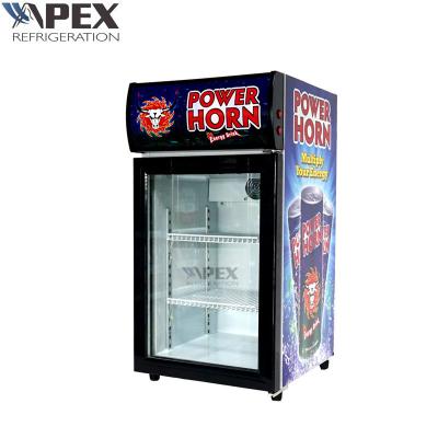 China American Style Mini countertop display cooler / Cold drink display refrigerator for sale