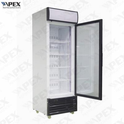 China 360L Single Door Commercial Upright Beverage Freezer With Dynamic Cooling System for sale