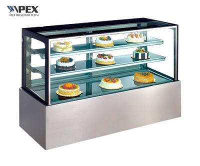 China Upright Refrigerated Cake Display Fridge For Display Snack Anti Dust Condenser for sale