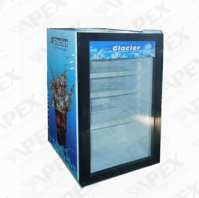 China Directly Cooling Beverage Storage Mini Bar Fridge With Tempered Glass Door 100L for sale