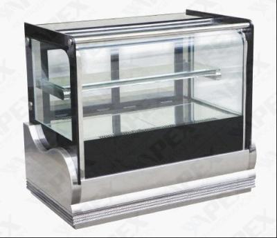 China Desktop Mini Cake Display Cabinet Refrigerator For Refrigerated Cake Display for sale