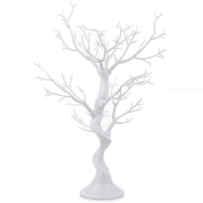 China Plastic White Twig Artificial Easter Tree Centerpieces For Wedding Table Christmas Easter Birthday Party Table Decoration for sale