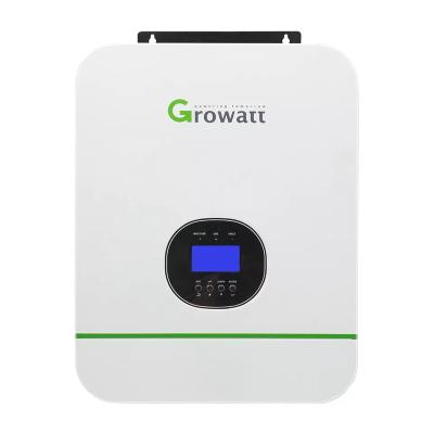 China Wholesale high quality Growatt solar power system SPF 3000TL LVM-48 5kw 48v with hybrid off grid inverter. for sale