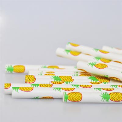 China Pineapple Biodegradable Drinking Straw Eco - Friendly Disposable for sale