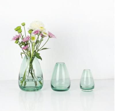 China Small Combination Europe Style Simple Fresh Glass Nordic Floral Home Decoration Decorative Flower Vase for sale