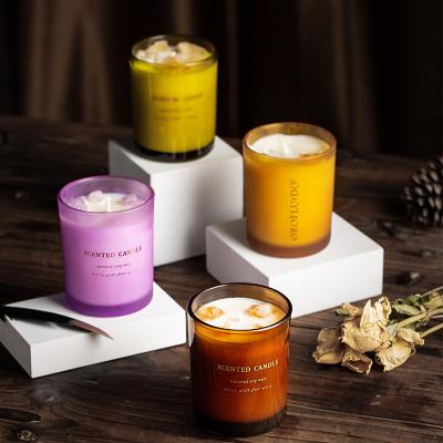 China Customized Crystal Stone Scented Candle Holiday Celebration Gift Scented With Soy Wax Scene Atmosphere Home Decoration for sale