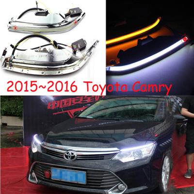 China car aurion bumper headlight for aurion daytime running light 2015~2016y Camry DRL car accessories LED fog light camry car for sale