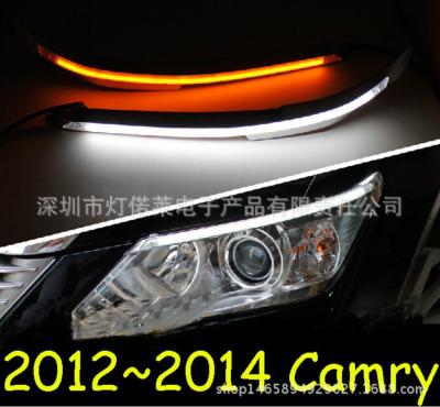 China car aurion bumper headlight for aurion daytime running light 2012~2014y Camry DRL car accessories LED fog light camry car for sale