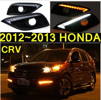 China Car Bumper CRV Headlight For CRV Running 2012~2014y Car Accessories LED Daytime Running Light DRL Headlight For Crv Fog Light Car for sale