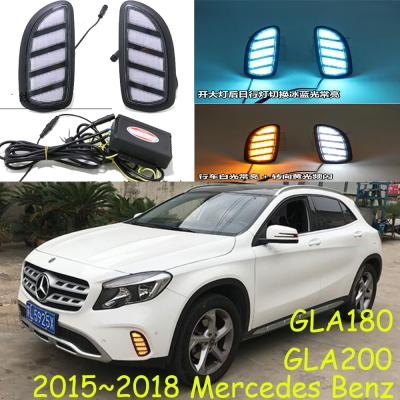 China GLA180 GLA200 Headlight Car Accessories LED Headlight GLA180 GLA200 2015~2018y DRL Daytime Running Light Car DRL for sale