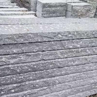 China G654 traditional dark gray granite, curb stone, rough kerbstone for garden use, flamed kerbstone for road, for sale