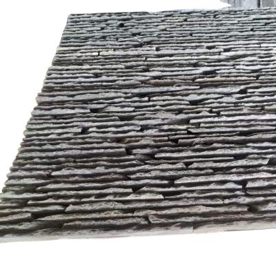 China Traditional Dark Naturel Slate Stone Waterfall Panel Tiles For Decorative Fountain Wall for sale