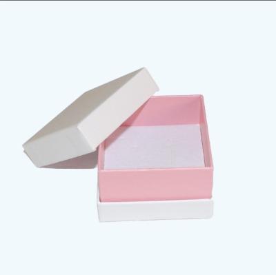 China Handmade Custom Small White Jewelry Box Paper Jewelry Box With Foam for sale