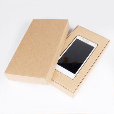 China Handmade Kraft Cover and Base Box Lid Packaging / Mobile Phone Case Packing Box for sale