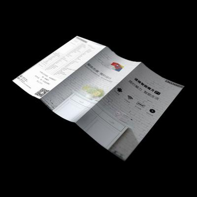 China Custom Invitation Logo Coated Laminated Paper Color Print Foldable Display Leaflets for sale