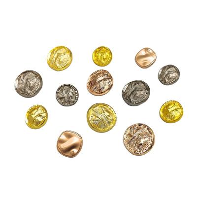 China Sustainable Factory Factory Direct Metal Fashion Custom Button For Clothes for sale