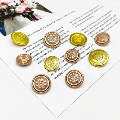 China Factory Good Quality Sustainable Button Snap Fastener Golden Custom Buttons For Clothes for sale