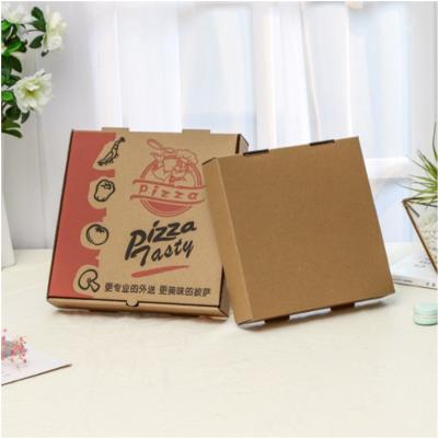 China Recyclable Custom Size Fast Food Cardboard Cardboard Hamburger Restaurant Disposable Pizza Paper Box for sale