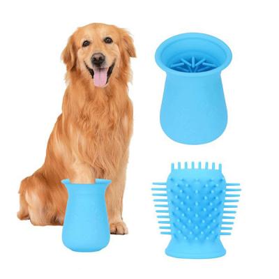 China Portable Paw Cleaner Dog Paw Washer Viable Cup Silicone Pet Cleaning Brush Feet Remover for Dog Cat Grooming with Muddy Paws for sale