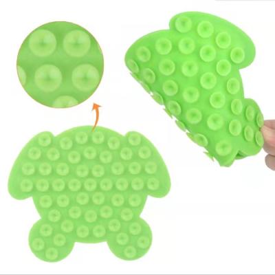 China Sustainable Dog Lick Pad Pet Bathing Distraction Pads Silicone Slow Feeder Lick Mat With Strong Suction For Dog Bathing Grooming Training for sale