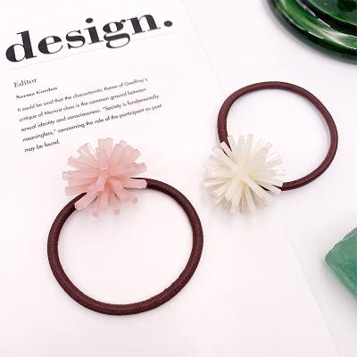 China Latest Popular Custom Headband Designs Elastic Tie Fashion Hair Band Women Girls Hair Rope Acetate Plastic Ponytail Holder Accessories for sale