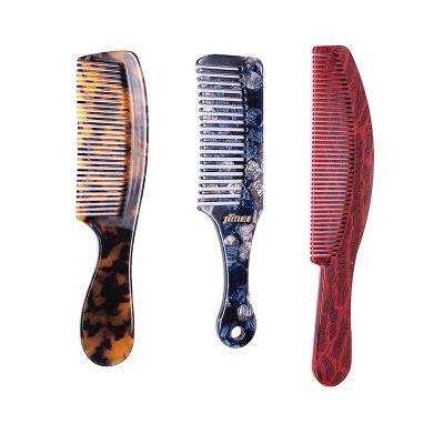 China Hair Comb 4mm Fashionable Hair Combs Cellulose Acetate Handle Brush and Thickness Straight Hair Comb Detangle Comb for Women for sale