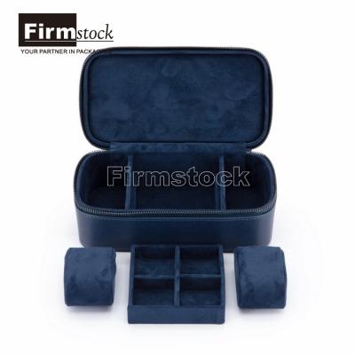 China Customized wholesale new luxury watch square leather box collection luxury packaging with zipper for sale