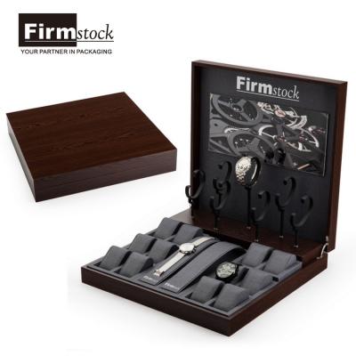 China Custom Luxury Wooden Gift Storage Display Packaging Wooden Watch Box With Logo Fashion Design for sale