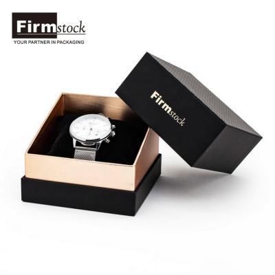 China PAPER Luxury 2022 Custom Design PU Cardboard Paper Cover Watch Gift Box Storage Case For Storage for sale