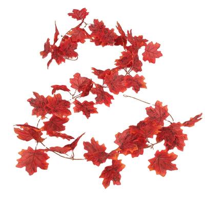 China Decorate Outdoor Use Anti-UV Fireproof Wall Hanging Plant Vine Cheap Leaves Artificial Ivy Vine for sale