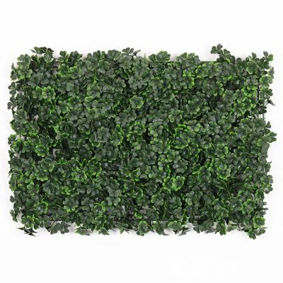 China Decorate 40*60cm Artificial Plant Grass Mat Boxwood Plastic Panel For Sale Vertical Wall for sale