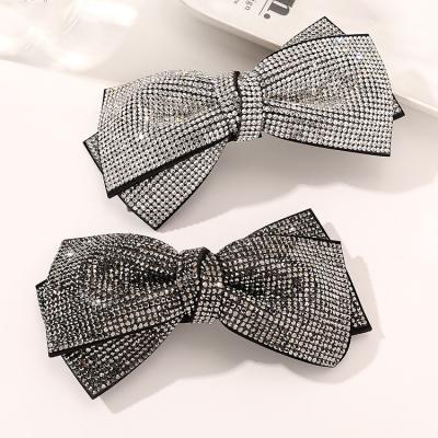 China New Yucat Women's Luxury Rhinestone Bowknot Butterfly Rhinestone Korean Hair Clips Hair Clips Wholesale Hair Accessories for sale