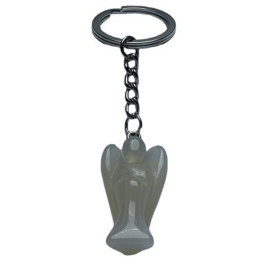 China China Top Quality Chosen Crystal Crafts Natural Agate Angel Key Chain For Sale for sale