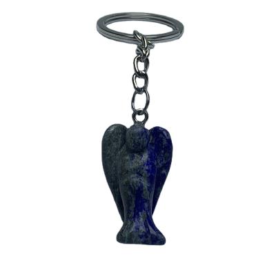 China Wholesale Custom High Quality Lapis Lazuli Angel Key Chain Crafts For Decoration From China for sale