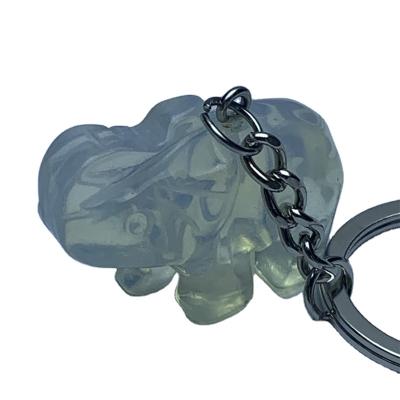 China China Factory Direct Sale High Quality Opalite Elephant Key Chain For Decoration for sale