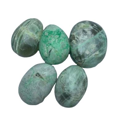 China China Wholesale Natural Green Palms Polished Stone Moonstone For Decoration for sale