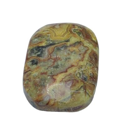 China China Natural Crazy Agate Crystal Stone Crafts High Quality Palm Hand Made Stone For Sale for sale