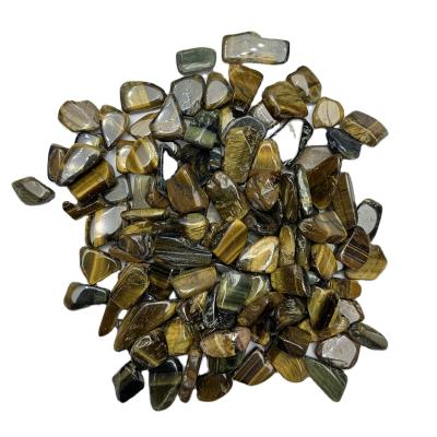 China Wholesale Natural High Quality Clear Tiger Eye Tumbled Stone Gold Large Scale Quartz Gravel Clear Pebble from China for sale