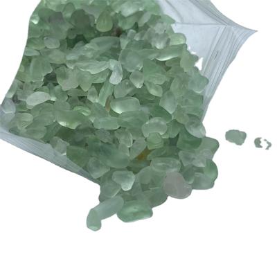 China China wholesale good quality exquisite green fluorite tumbled stone natural crystal gravel for sale