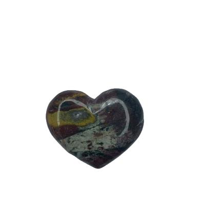 China China Wholesale Good Quality Hand Carved Natural Ocean Jasper Heart For Home Decoration for sale