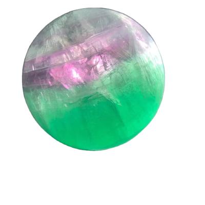 China China Healing Polished Smooth Crystal Blue And Green Fluorite Sphere Decorations for sale