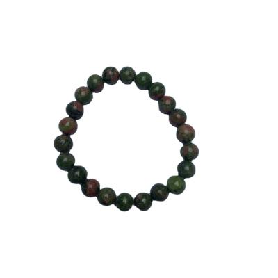 China Natural China Unakite Jasper Stone Crystal Quartz Beads Bracelets For Women Round Bead Bracelet for sale