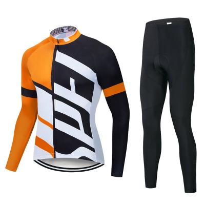 China OEM Breathable Cycling Wear Custom Design Long Sleeve Pants Mens Jersey Cycling Set for sale