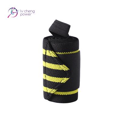 China LVCHENG Adult POWER Wrist Support Strap Fitness Safety GYM Wrist Support Wrap for sale